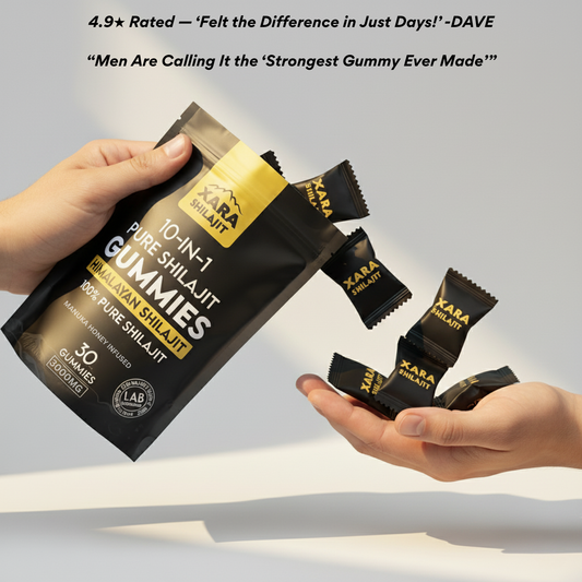 XARA SHILAJIT® 10 in 1 Alpha Gummies + Zeolite Binder Combo