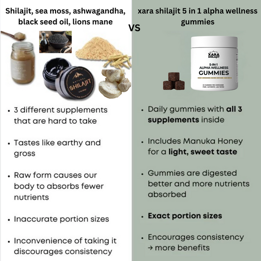 Xarashilajit® 5in1 Alpha wellness gummies
