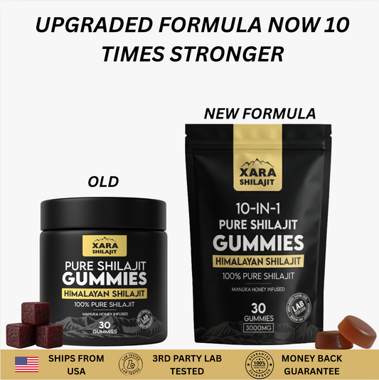 XARA SHILAJIT® Pure Shilajit Gummies upgraded formula (BOGO