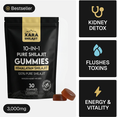 XARA SHILAJIT® Pure Shilajit Gummies Kidney support