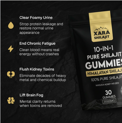 XARA SHILAJIT® Pure Shilajit Gummies Kidney support